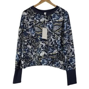 NWT JOIE Floral Print Cropped Sweatshirt Size XL‎